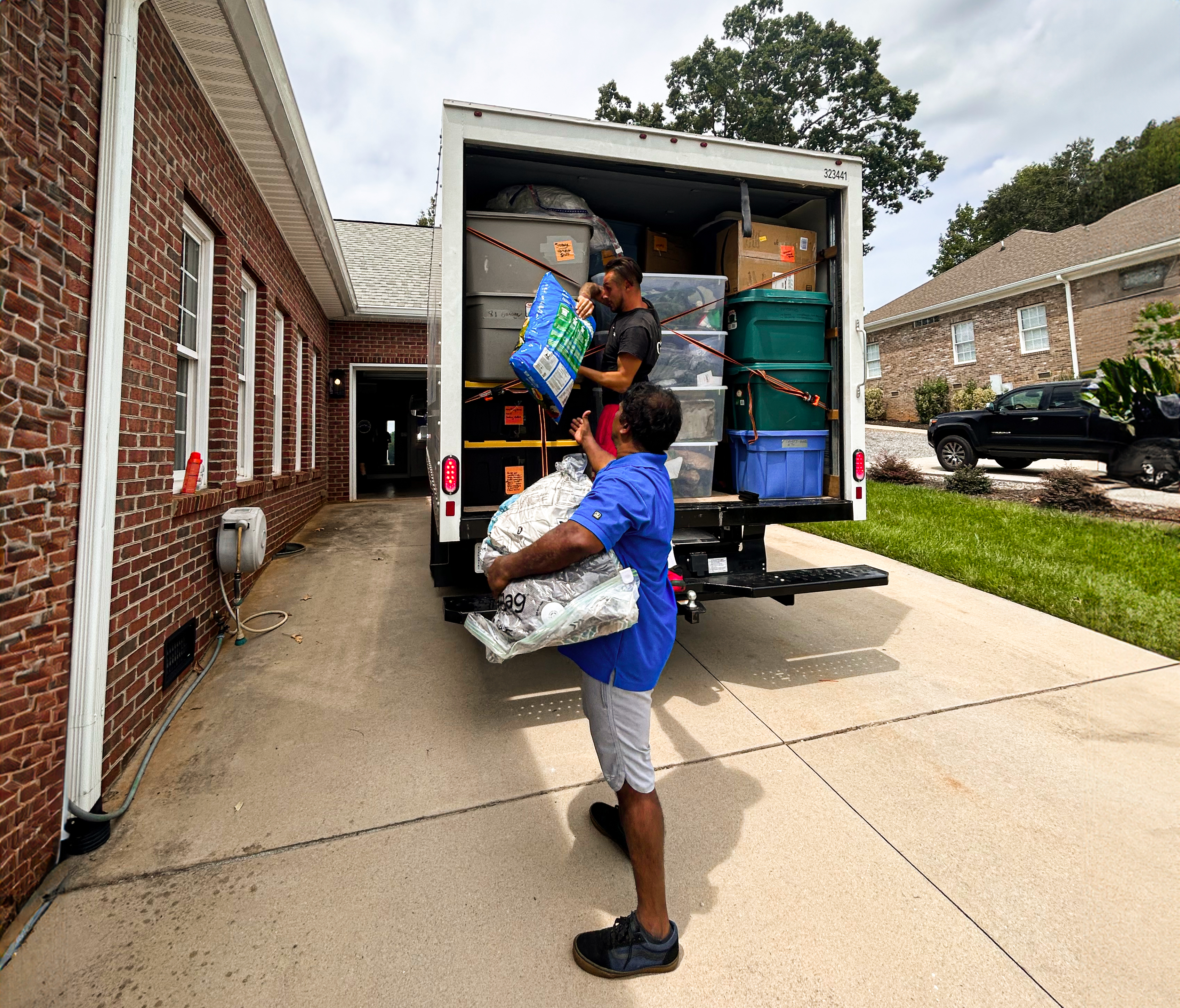 A team of professionals helping with residential moving